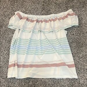 Maurice’s Striped Off-Shoulder Women's Top